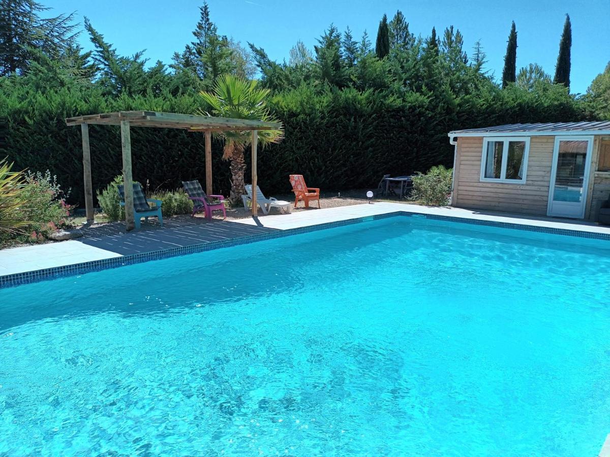 Chalet Banane Devant Piscine, A 6Km Du Festival De Piano De La Roque D'Antheron Rognes Eksteriør bilde